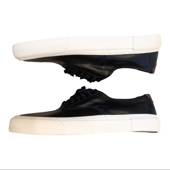 FRYE Men's Ludlow Bal Goat Sneakers in Black - Size 10 - Picture 5 of 8